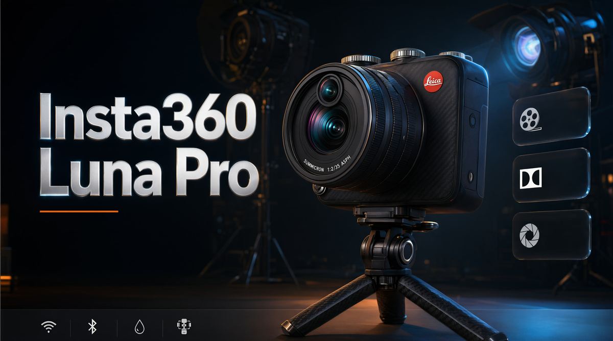 Insta360 Luna Pro con Lente Leica Summicron y 8K Dolby Vision: Lo Que Esta Cámara Significa para Creadores Audiovisuales