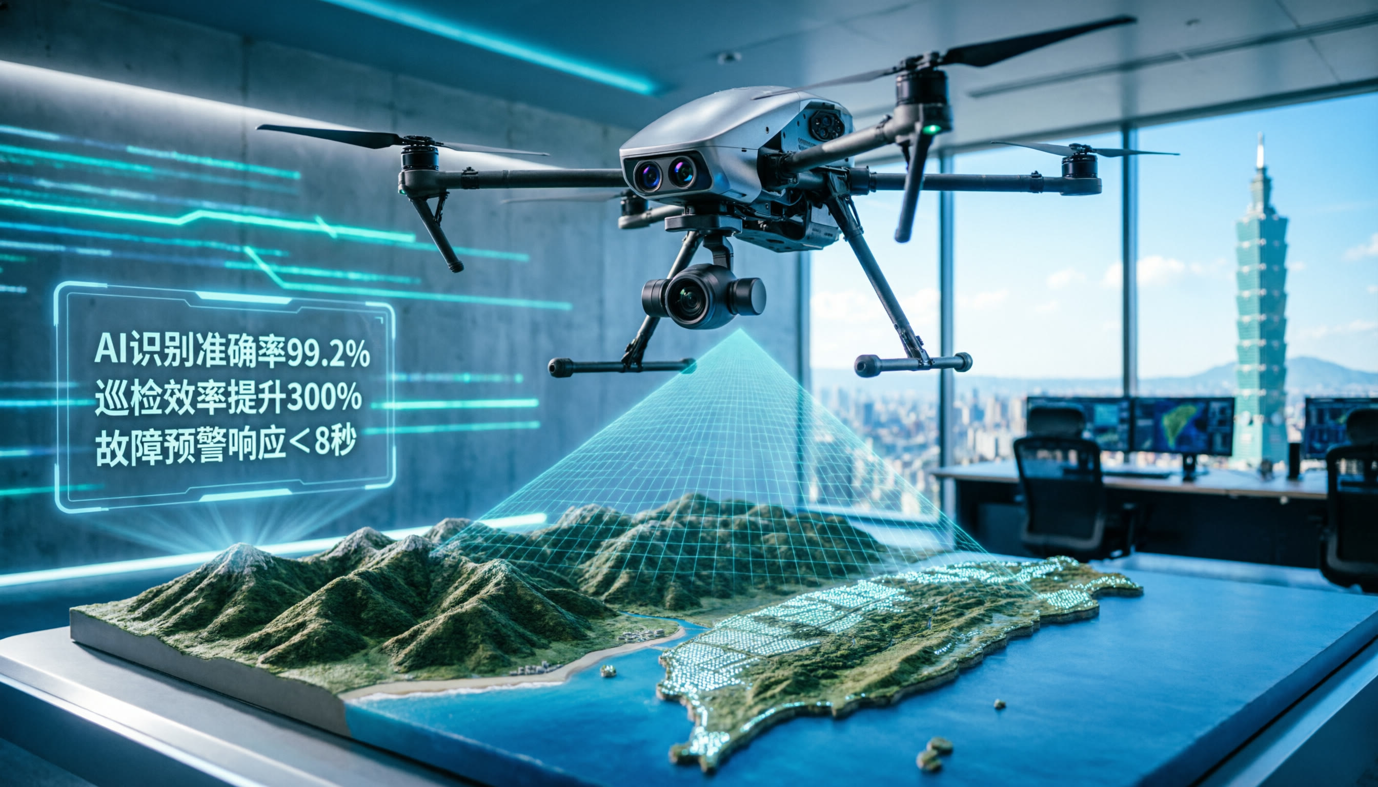 Taiwán desarrolla sistema de inspección con drones impulsado por IA: qué significa para la industria audiovisual y de infraestructura